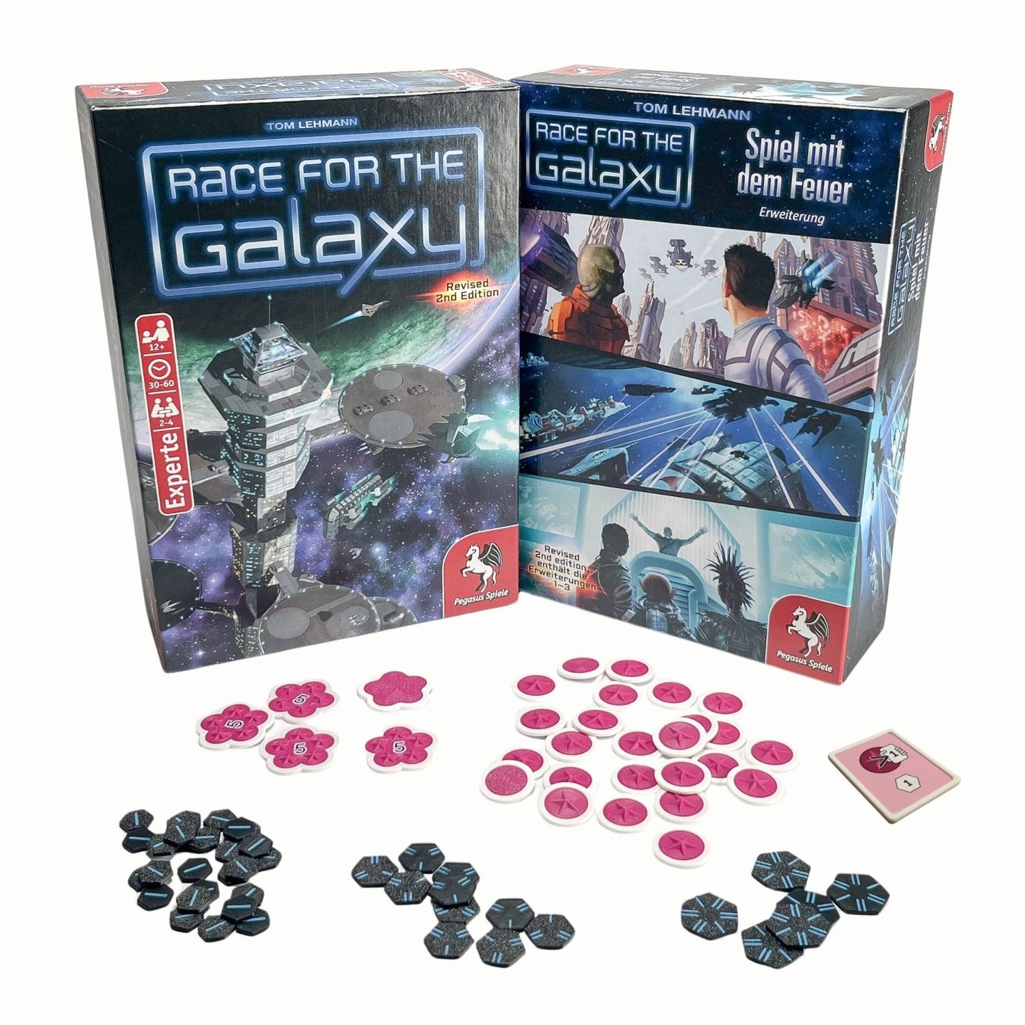 ReDesign 3D - Token für Race for the Galaxy - Siegpunkte + Prestige (Grundspiel + Erweiterung) - ReDesign