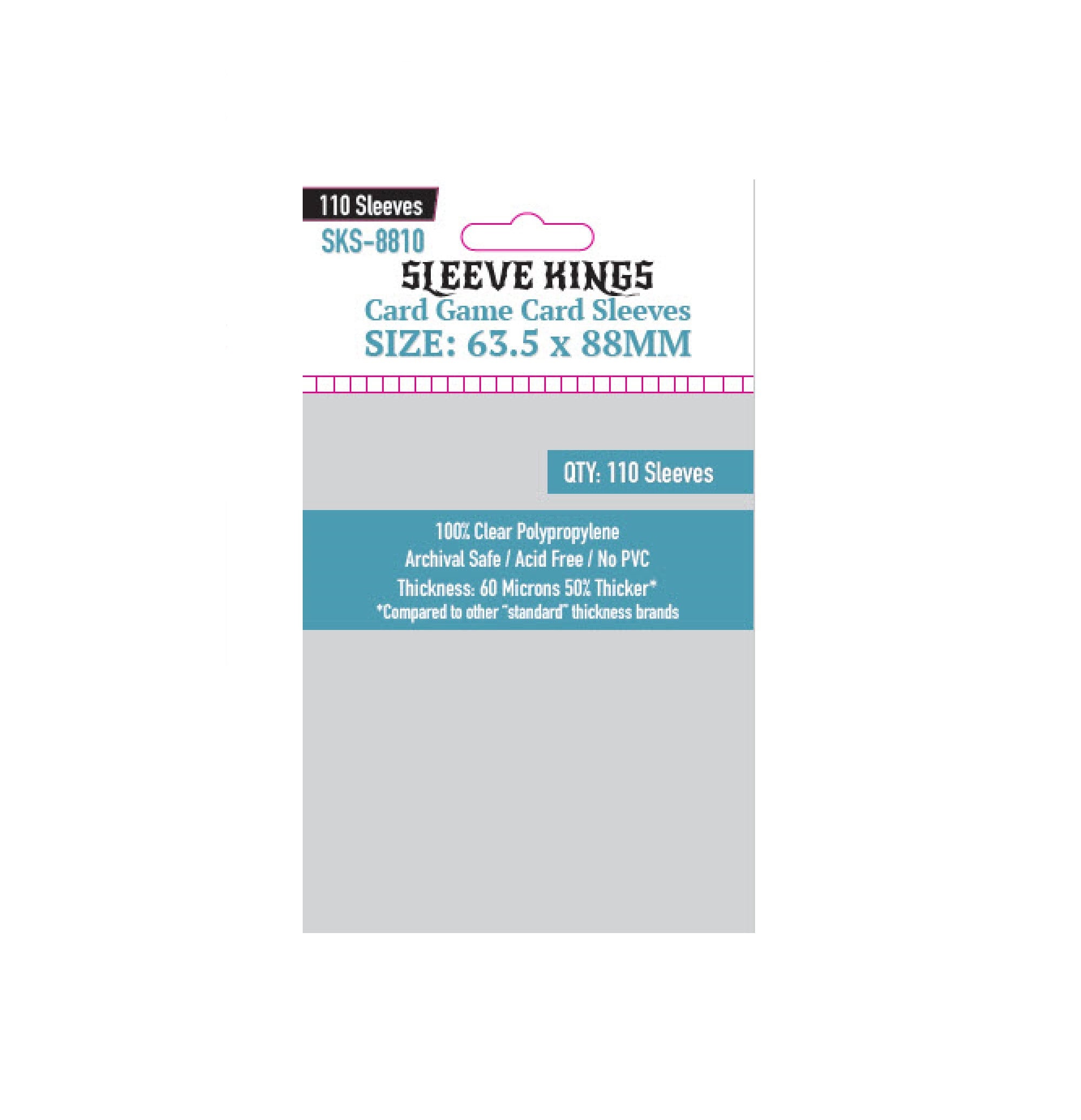 Sleeve Kings Brettspielhüllen (110 Stück) – Perfekter Schutz Für Spielkarten Im Format 63,5 X 88 Mm