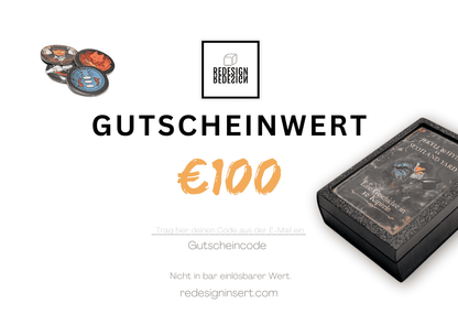 ReDesign - gift voucher worth up to 100 euros