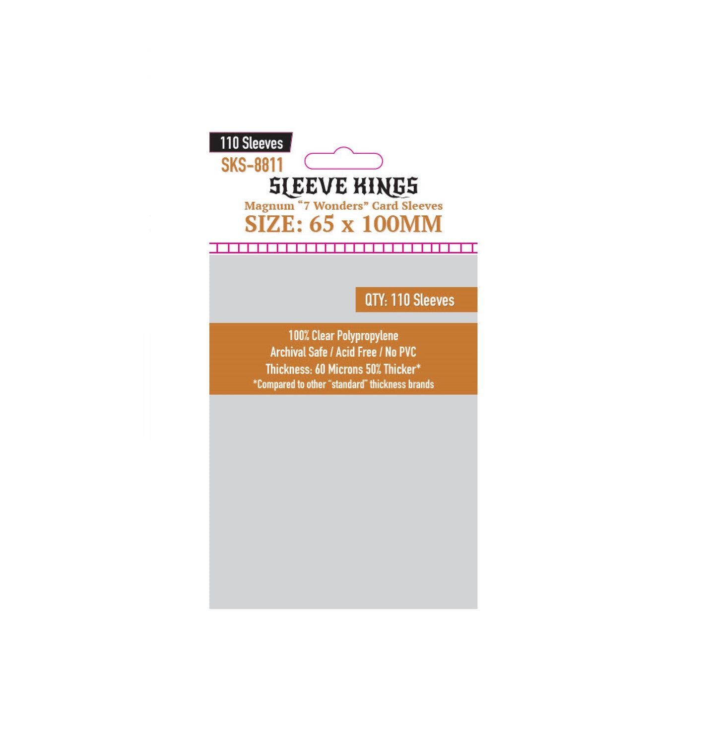 Pochettes pour cartes Kings SKS-8811 65x100mm (standard)
