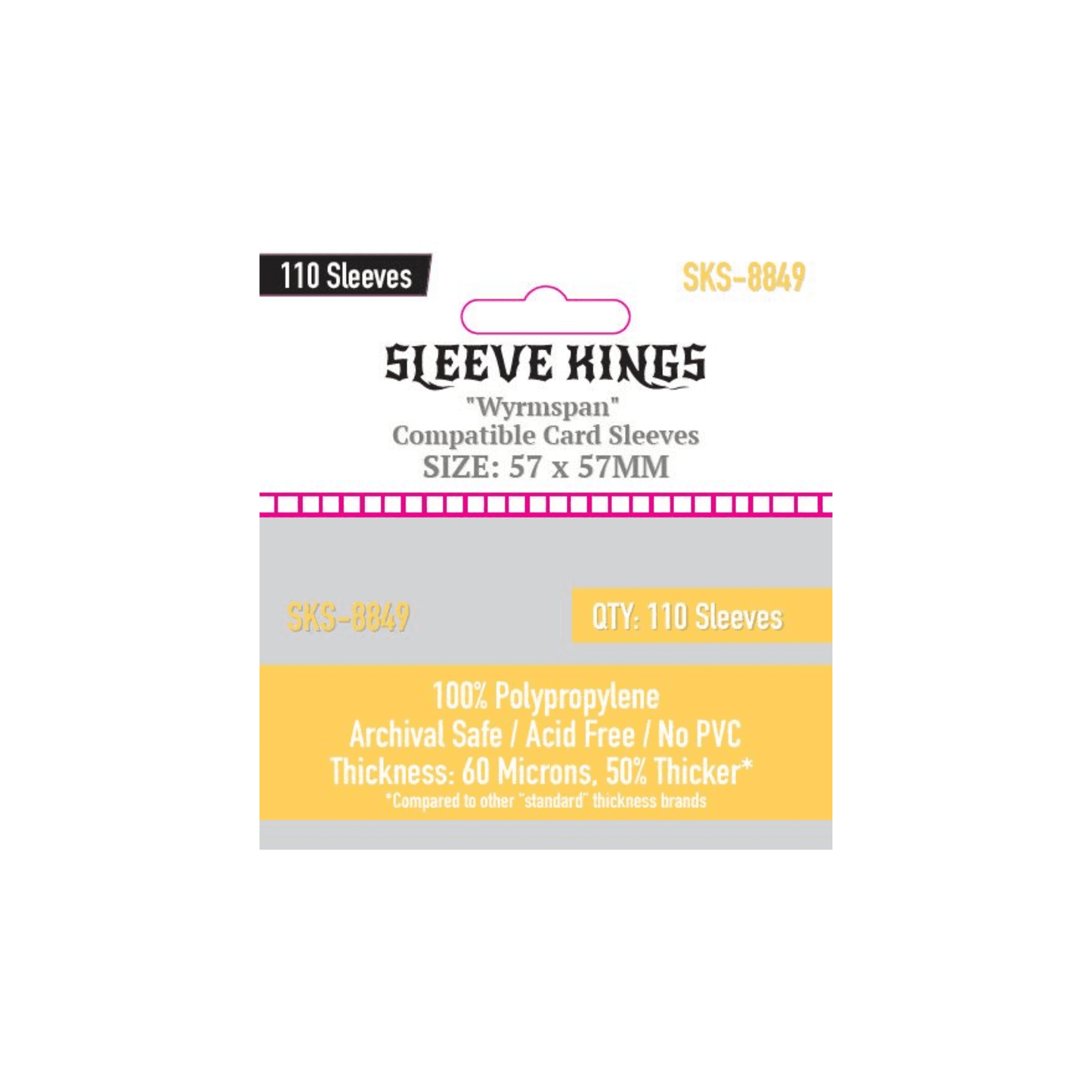 Sleeve Kings card sleeves SKS-8849 57x57mm