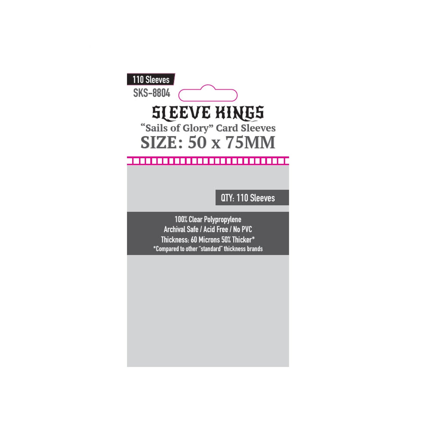 Sleeve Kings card sleeves SKS-8804 50x75mm (standard)