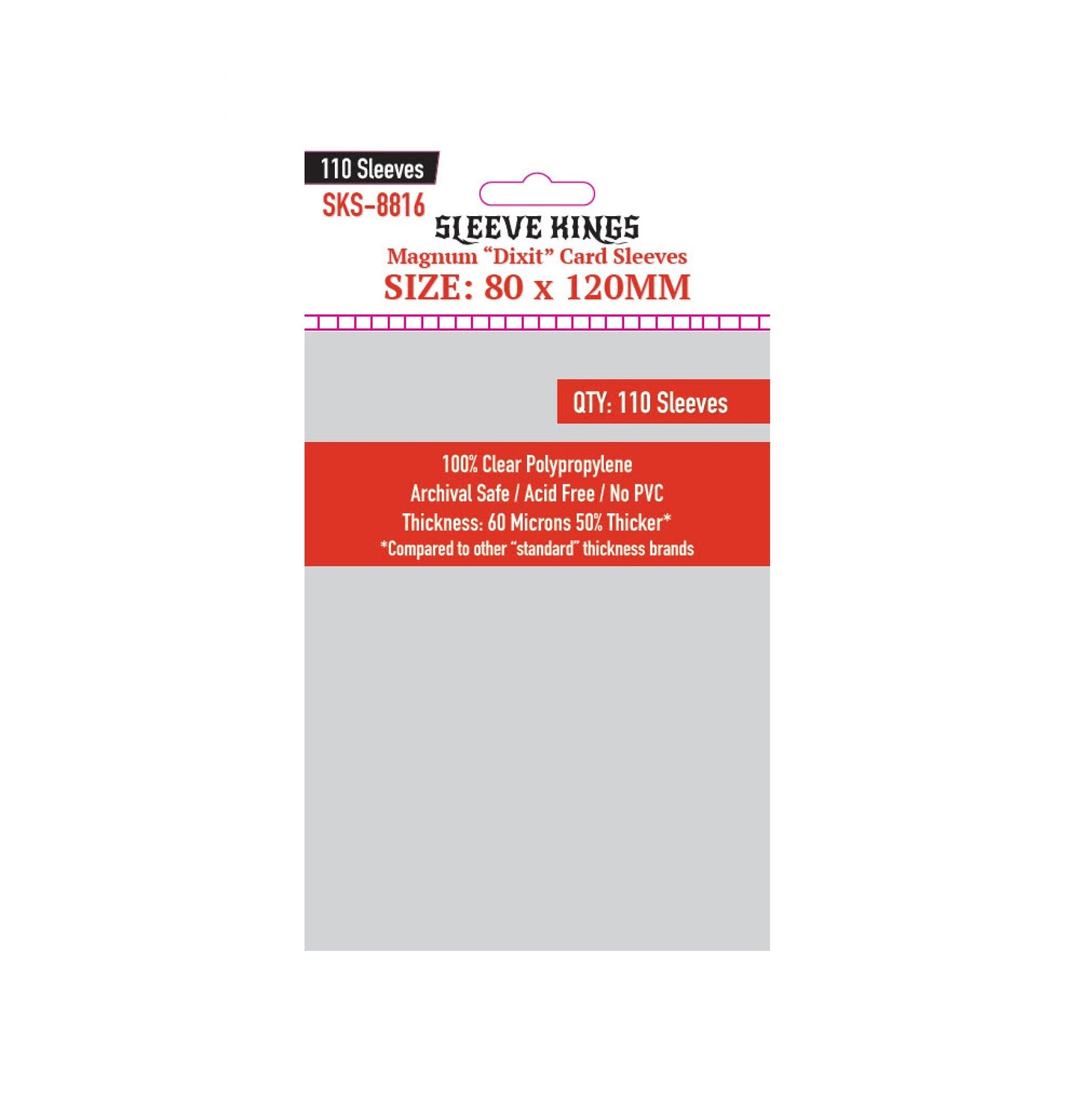 Sleeve Kings card sleeves SKS-8816 80x120mm (standard)